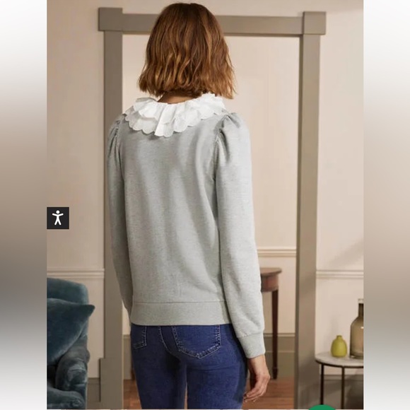 [Boden] Hattie Collar Sweatshirt - Picture 3 of 16